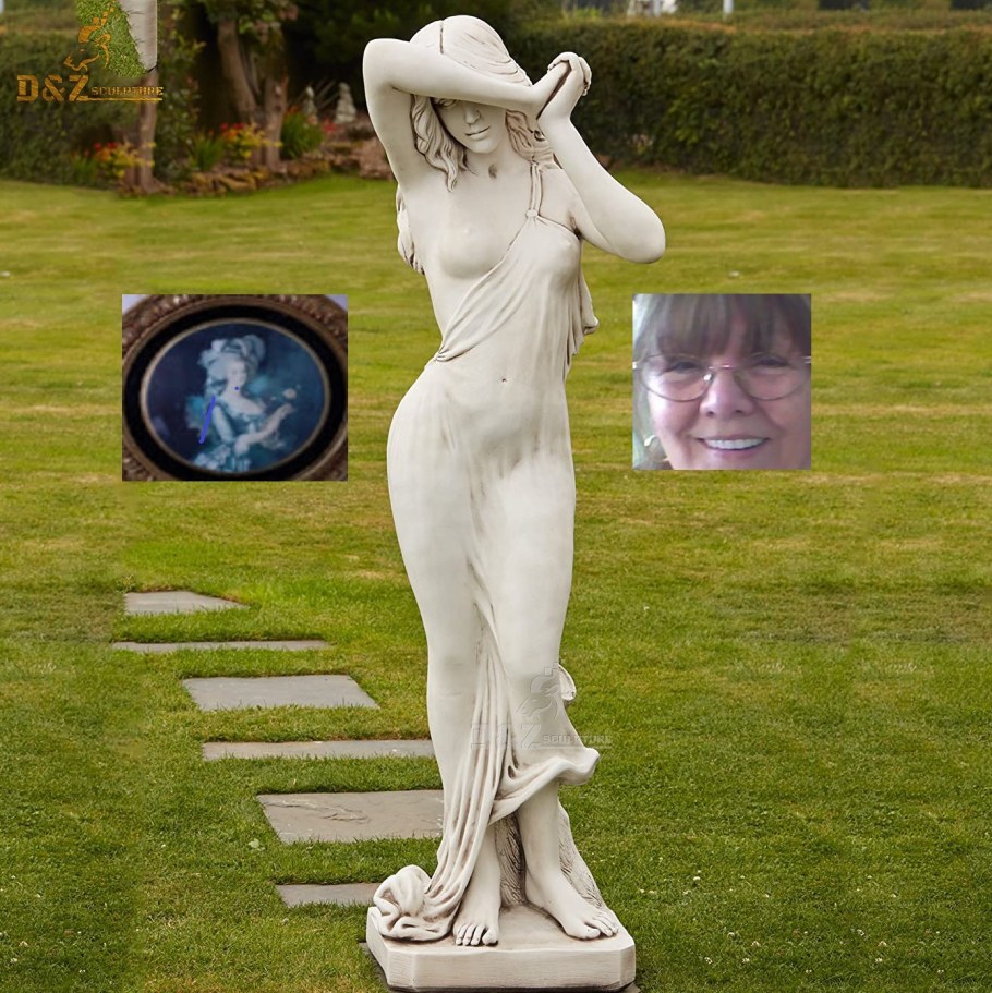 Красивая скульптура девушки
