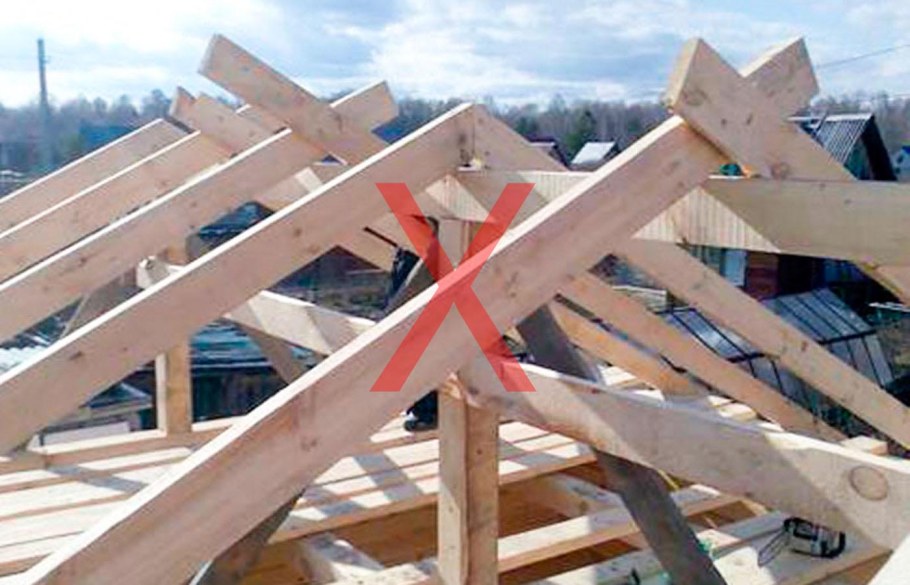 Стропильная система мансардной кровли