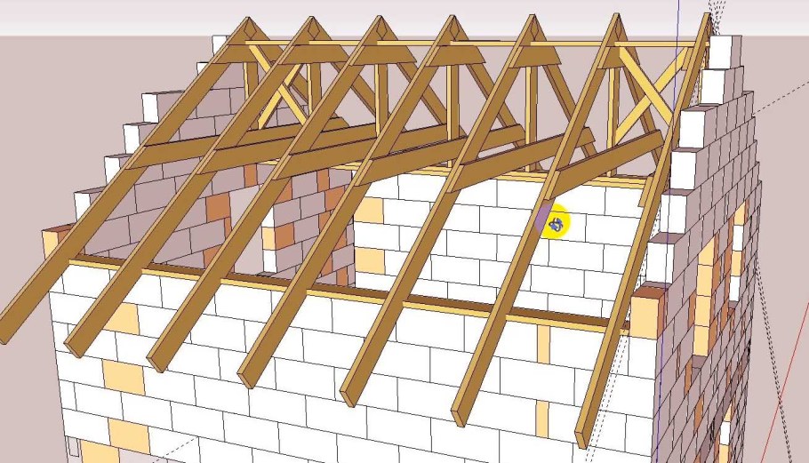 Схемы устройства стропильных систем