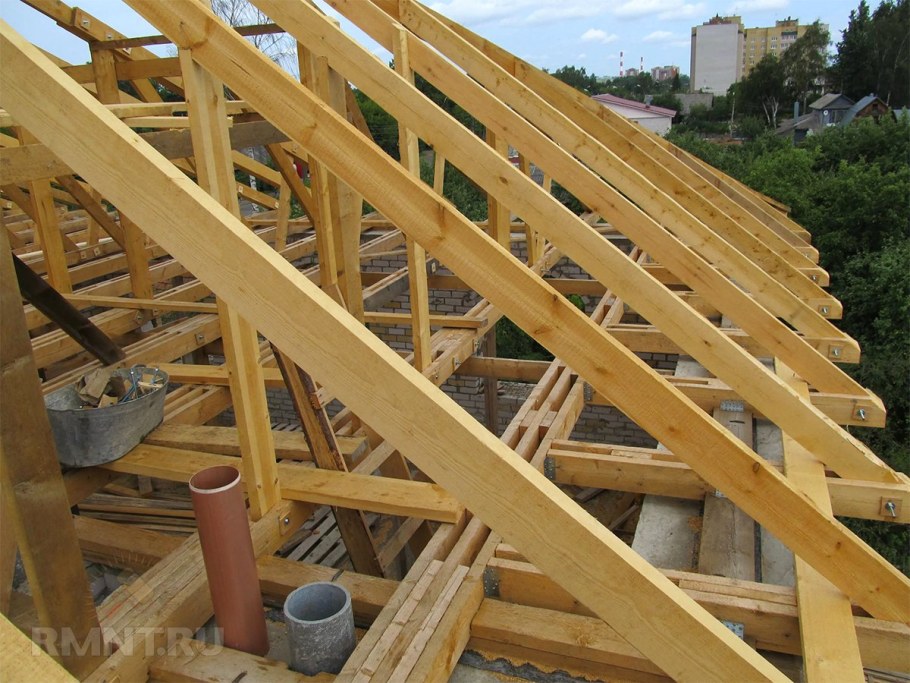 Стропильная система из бруса 100х200
