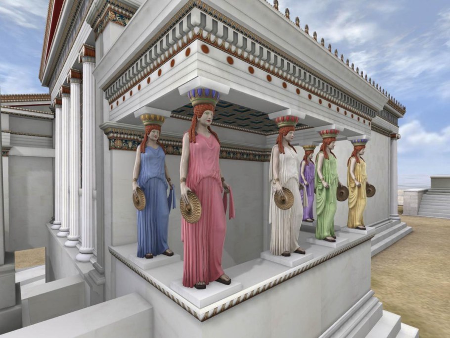 Акрополь Эрехтейон Греция 3 д реконструкция