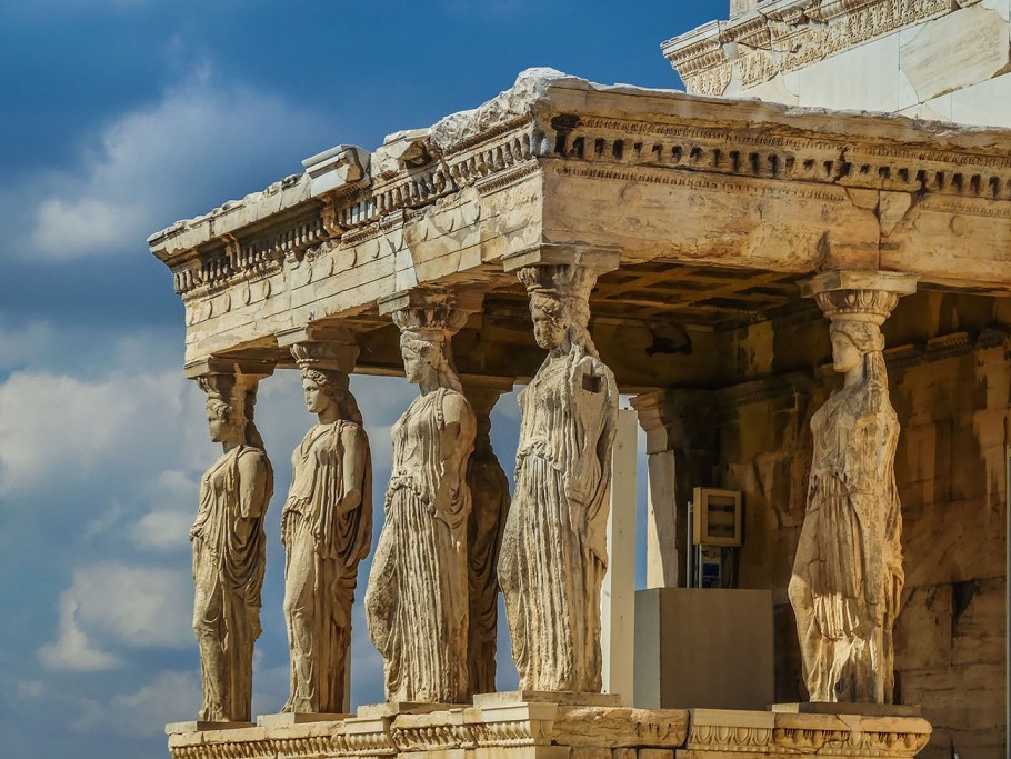 Кариатиды храма Эрехтейон Коринфский ордер