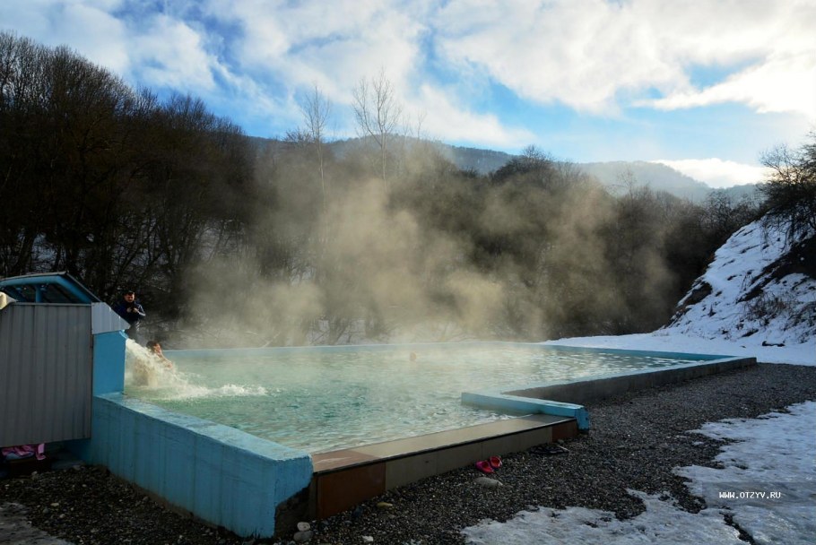 Горный Домбай вода