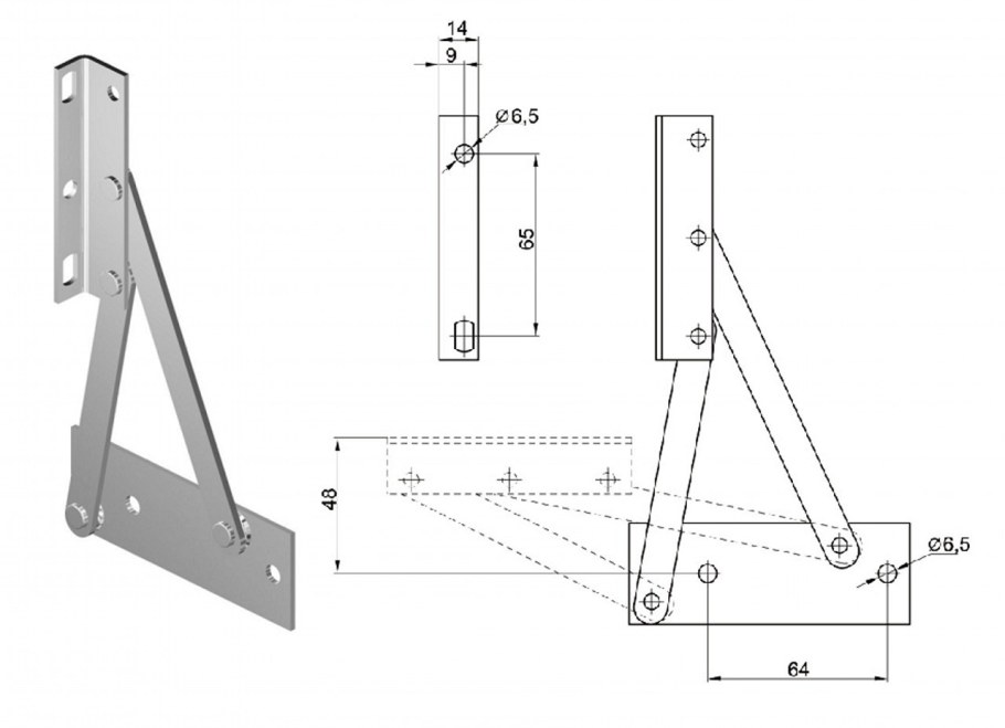 Фурнитура соединительный шарнир
