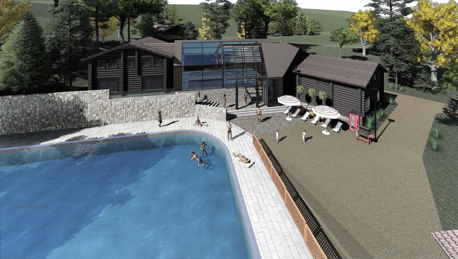 Самый большой термальный бассейн