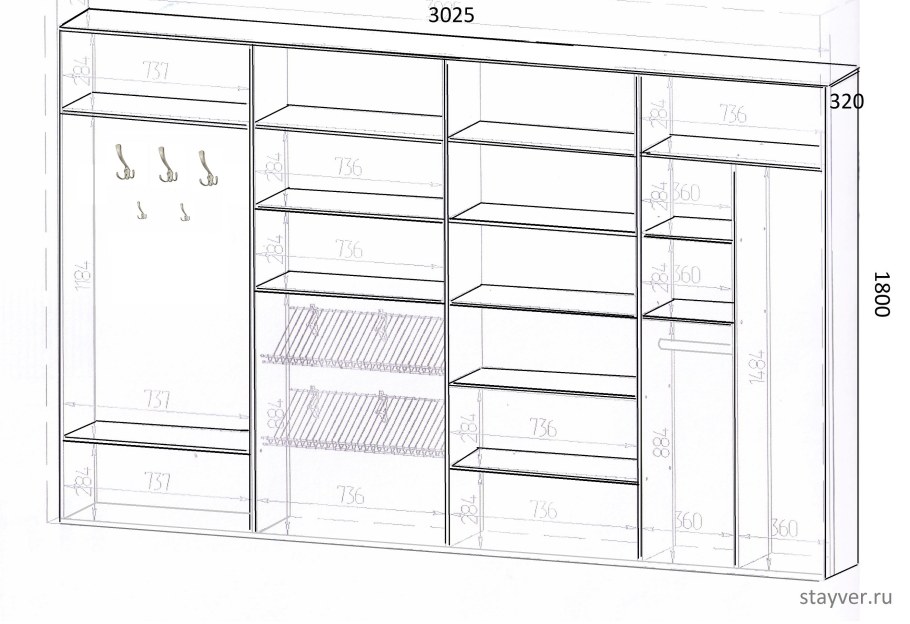 Шкаф купе Альфа