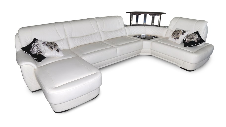 Кожаный угловой диван Калинка 68