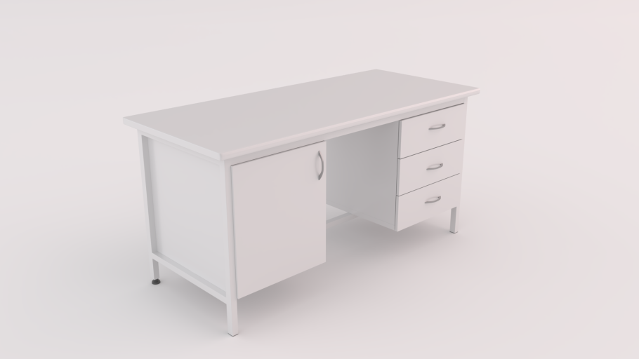 Стол тумба для зоны стерилизации с ув шкафом