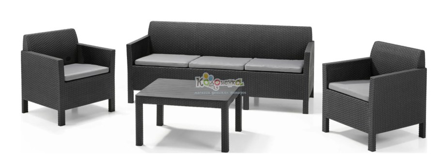 Дачная мебель Orlando Set with 3 Seat Sofa