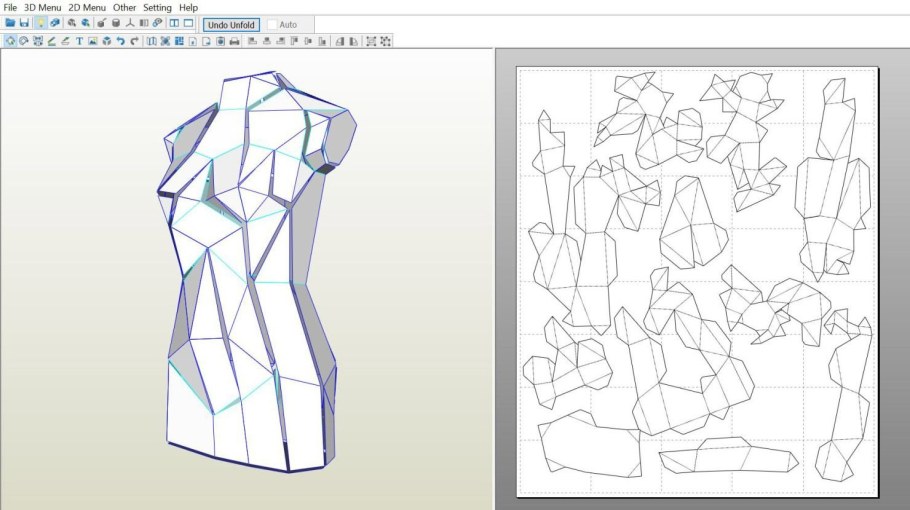 Развёртка 3д модели