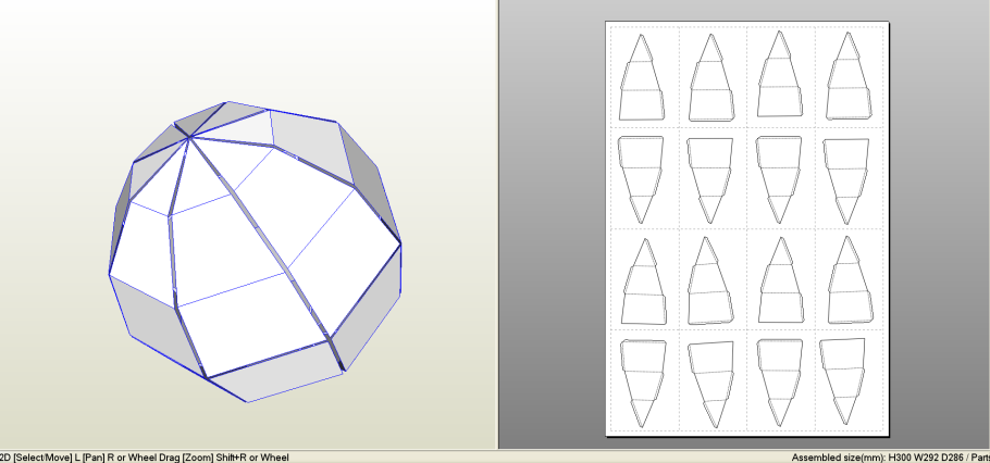 Пепакура развертки геометрические фигуры