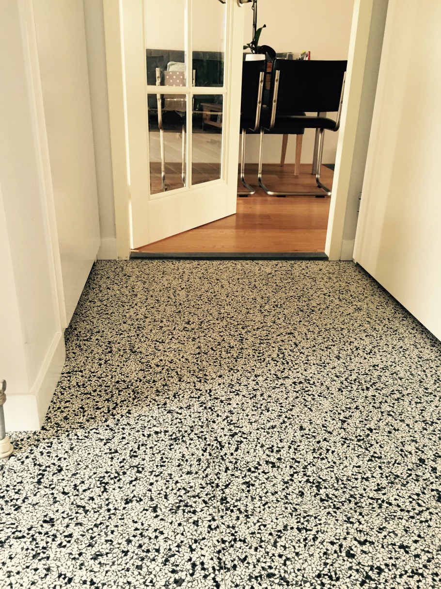 Полы терраццо на кухне