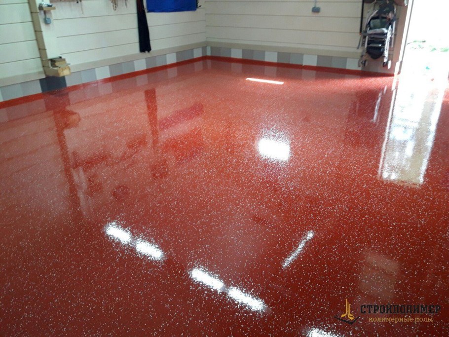 Полимерный наливной пол для гаража