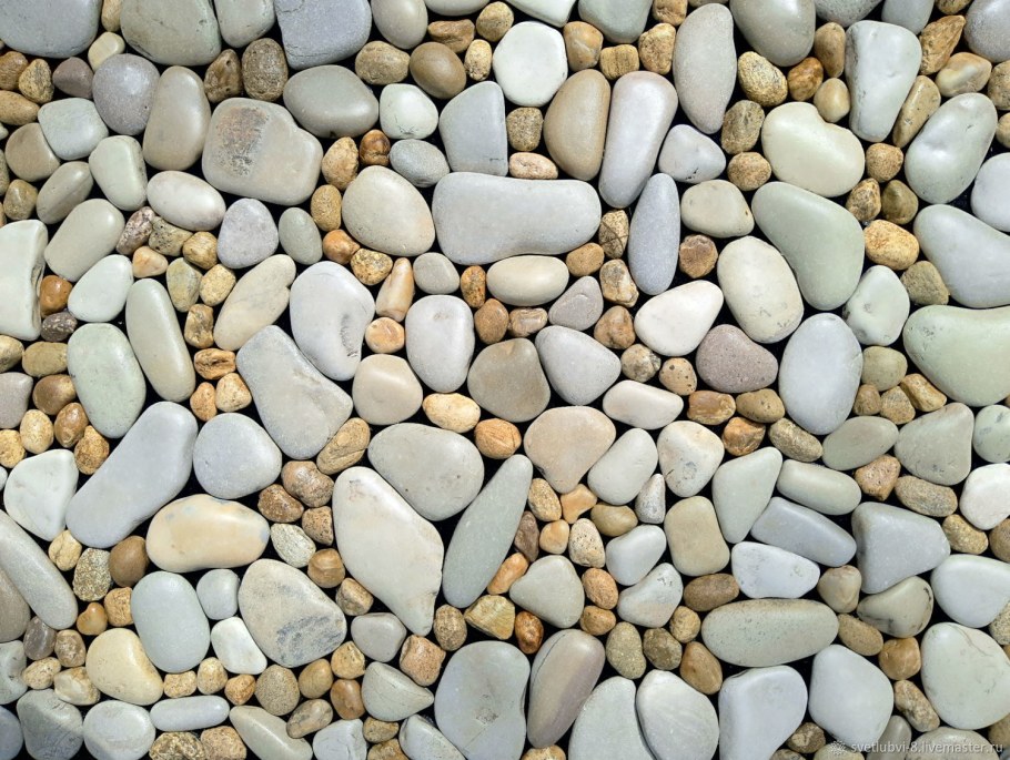 Галька кварцевая Солнечный берег