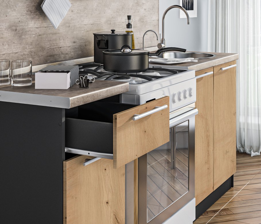 Кухня Ангелина Столплит угловая 200х140