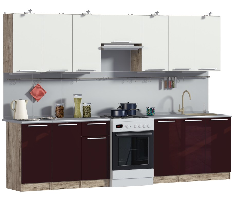 Кухня Ангелина Квадро 2.4 Столплит