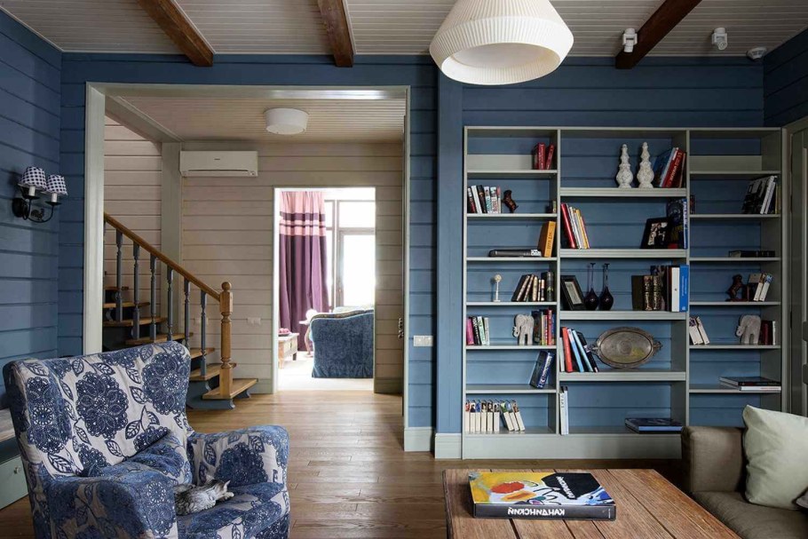 Tikkurila зеленый имитация бруса