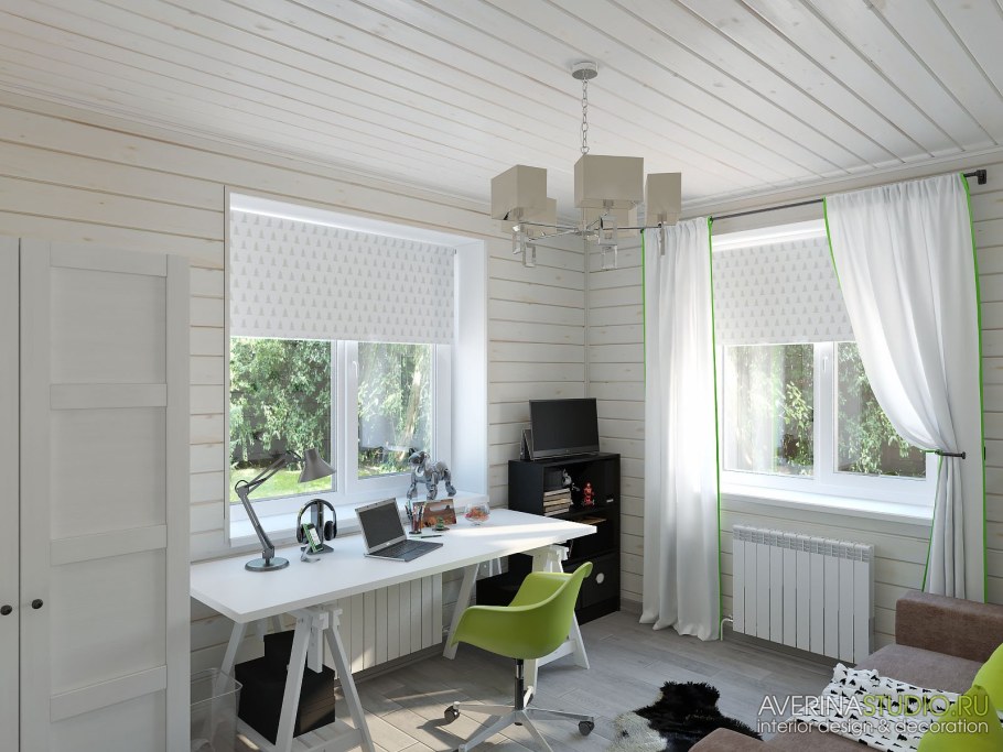 Tikkurila зеленый имитация бруса