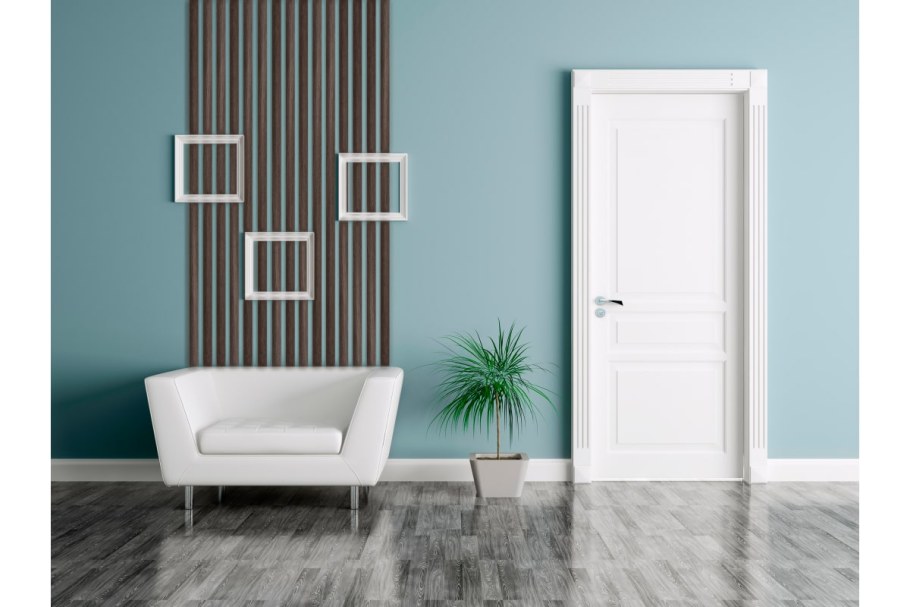 Темные царговые двери в интерьере