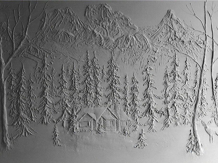 Узоры из штукатурки