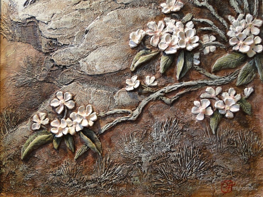 Барельеф клематис