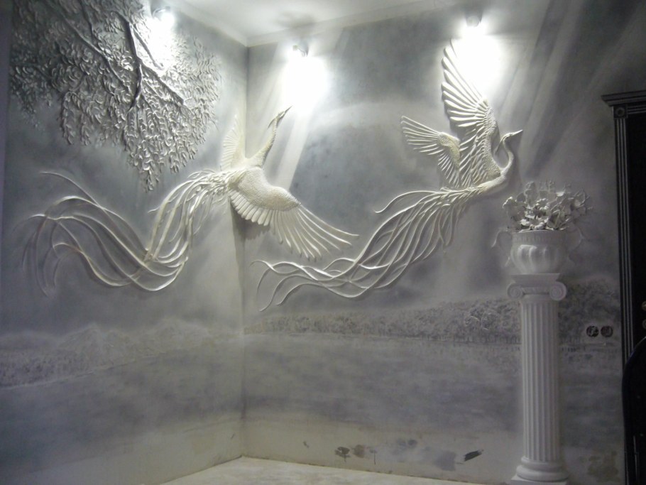 Леонид Ким барельеф Орхидея