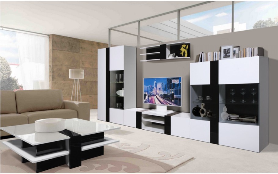 Стенка Макарена беленый дуб