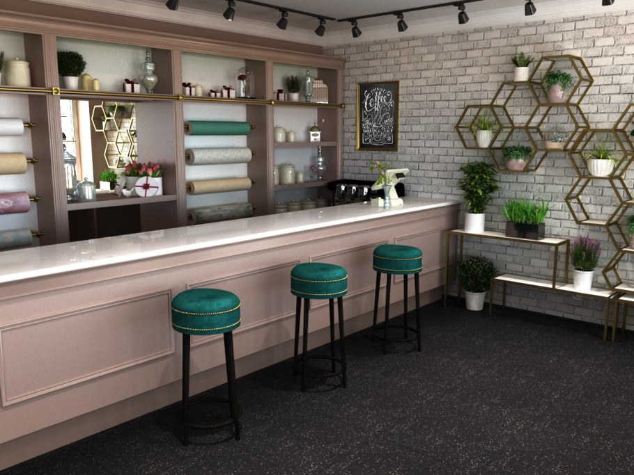 Стол для цветочного магазина