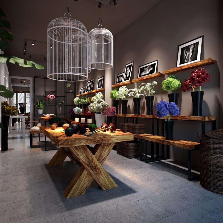 Интерьер салона цветов