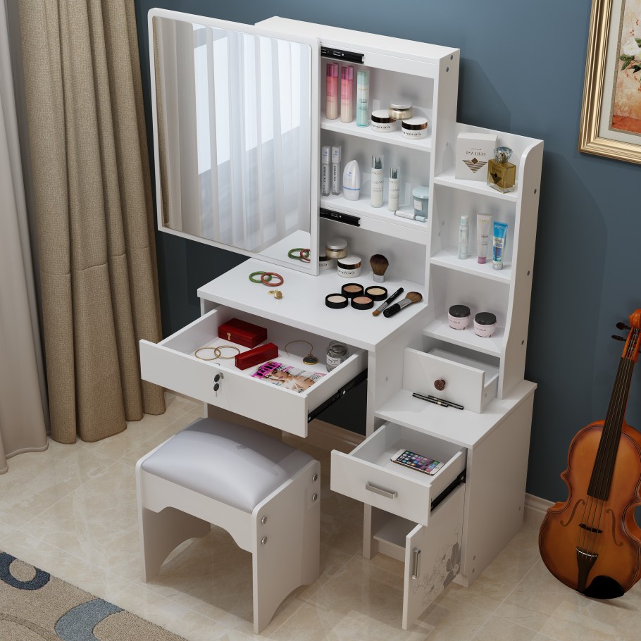 Туалетный столик с полками