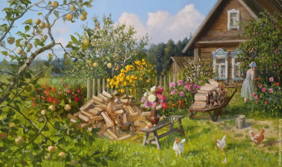Владимир Жданов живопись деревня