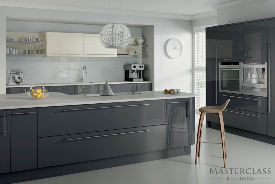 Кухня в сером цвете