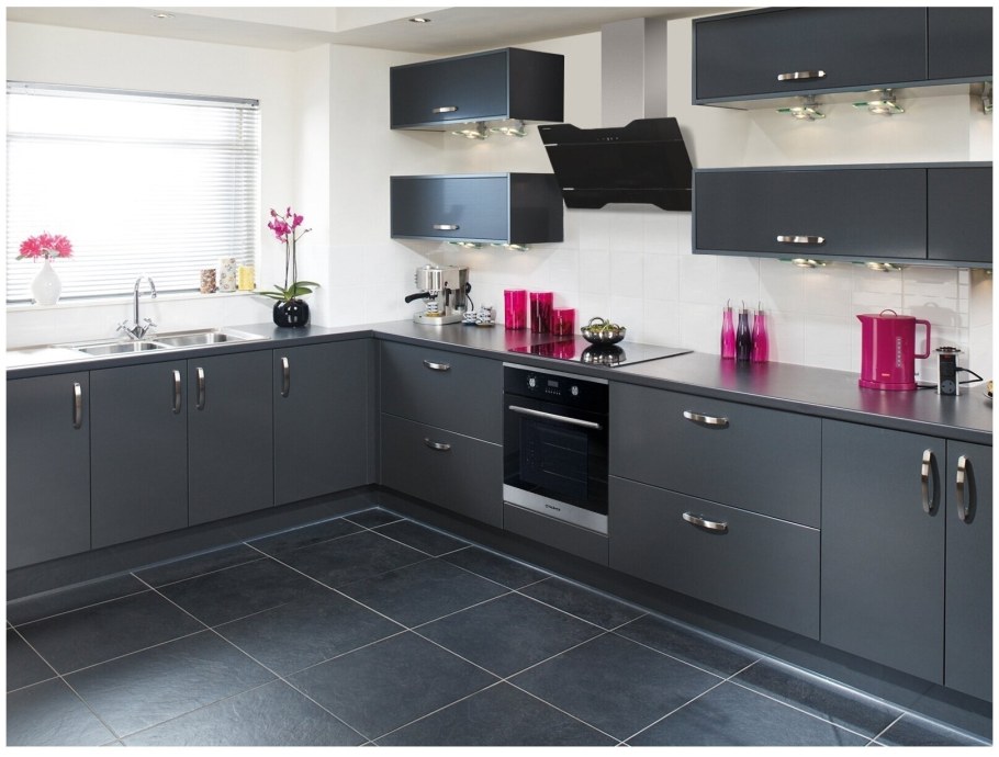 Серая кухня Модерн