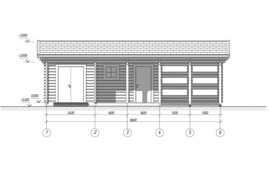 Баня с односкатной крышей проекты 4х6