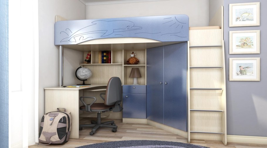 Кровать чердак Бэмби 2