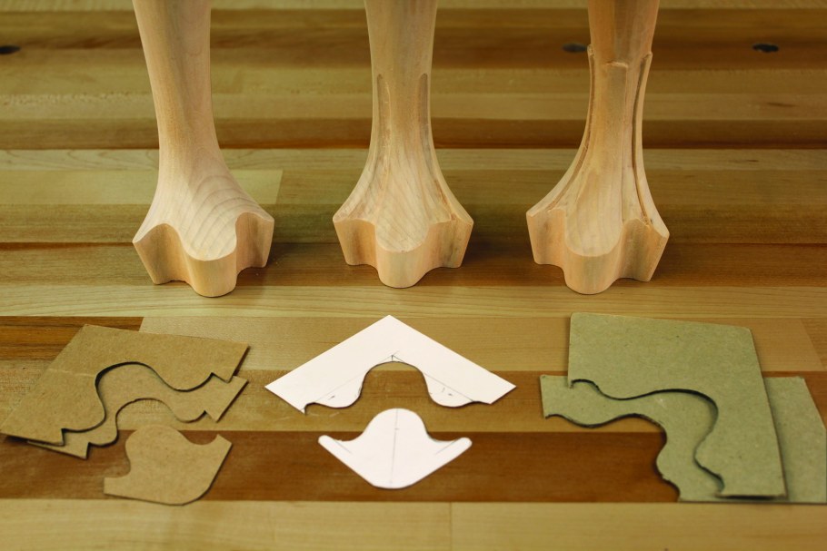 Ножка кабриоль ЧПУ модель