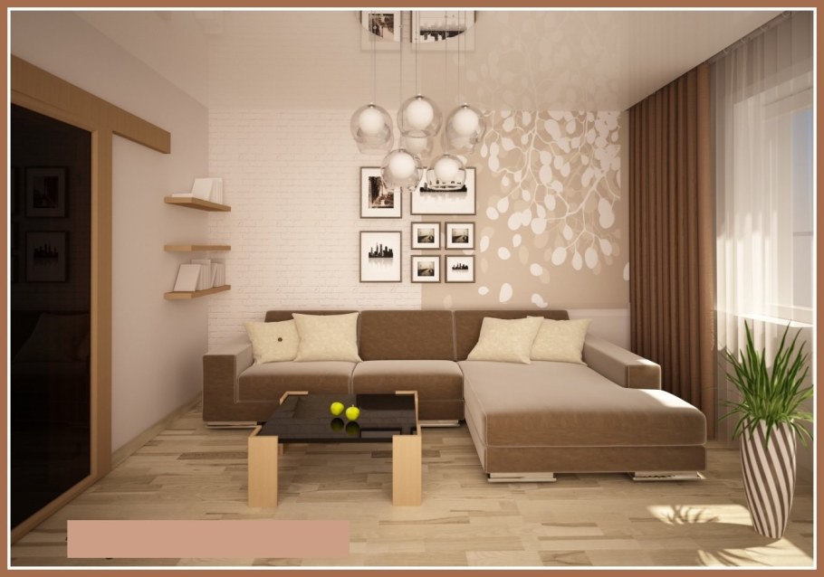 Серо бежевые обои