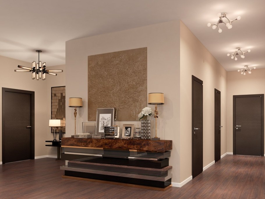 Гостиная в кофейных тонах