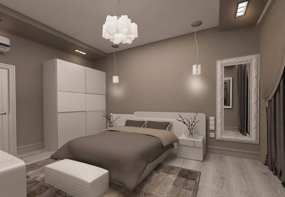 Гостиная в кофейных тонах