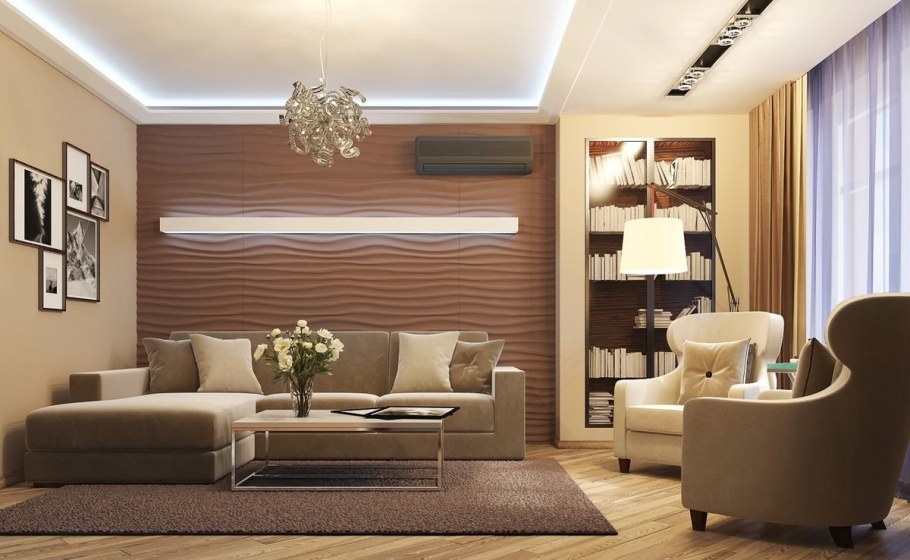 Кухня в бежевых тонах