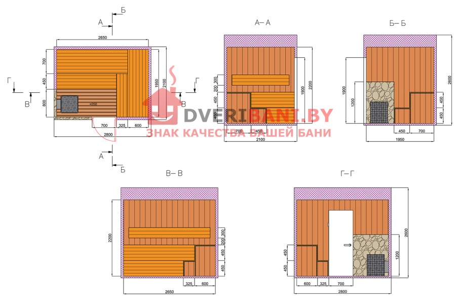 Схема устройства пола в бане со сливом