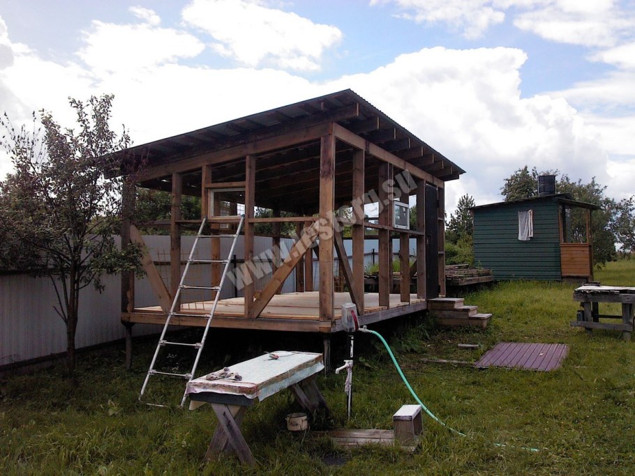 Сарай-мастерская для дачи