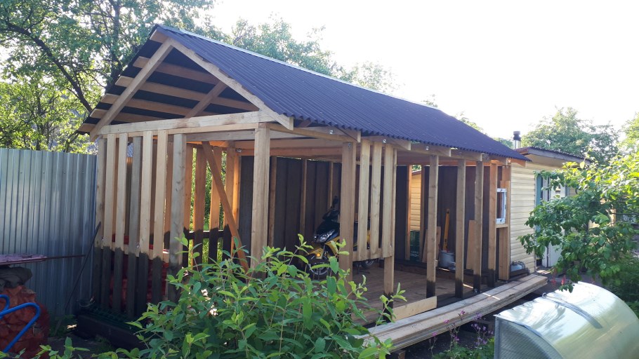 Сарай-мастерская для дачи