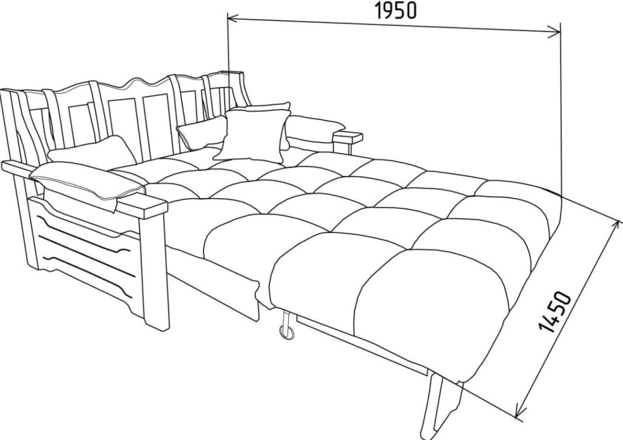 Диван аккордеон Классик Фиеста