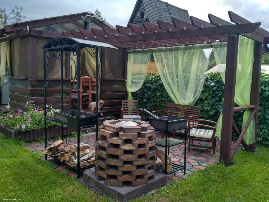 Патио из паллет