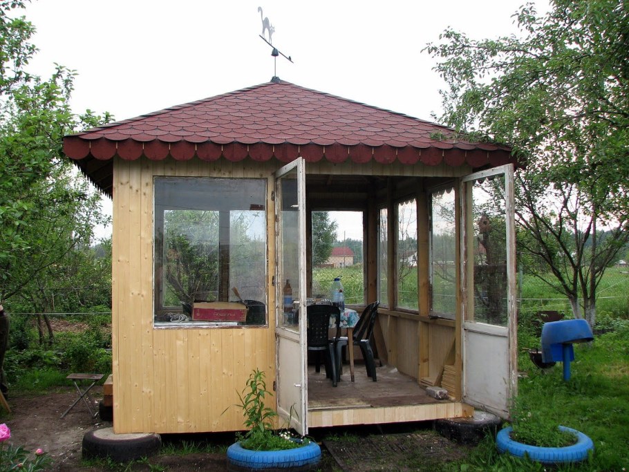 Беседки з дерева необычные