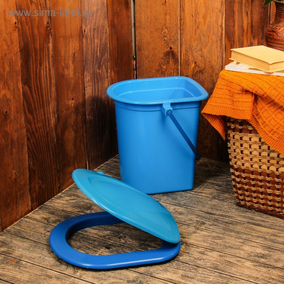 Ведро-туалет 17л м1320 голубой