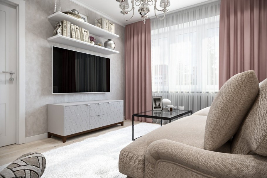 Гостиная Неоклассика 17 кв м