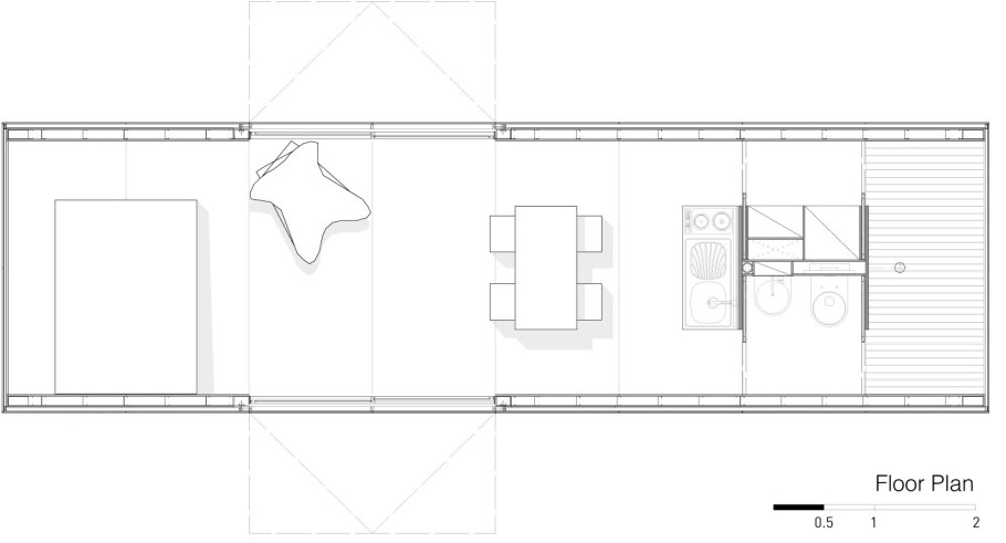 Планировка дома из контейнера 20 футов