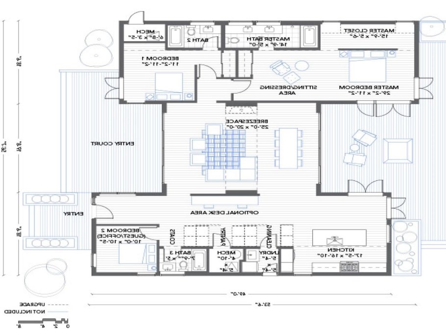 Проект и планировка дома из 4 контейнеров